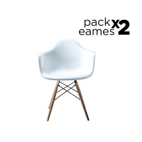 Pack 6 Sillas Eames Blancas - BodegaTFC